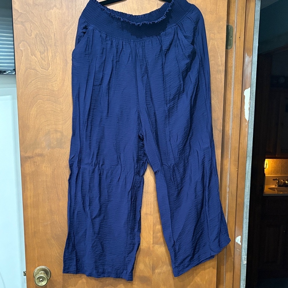 Simply Vera Vera Wang Deep Blue Wide-Leg Pants